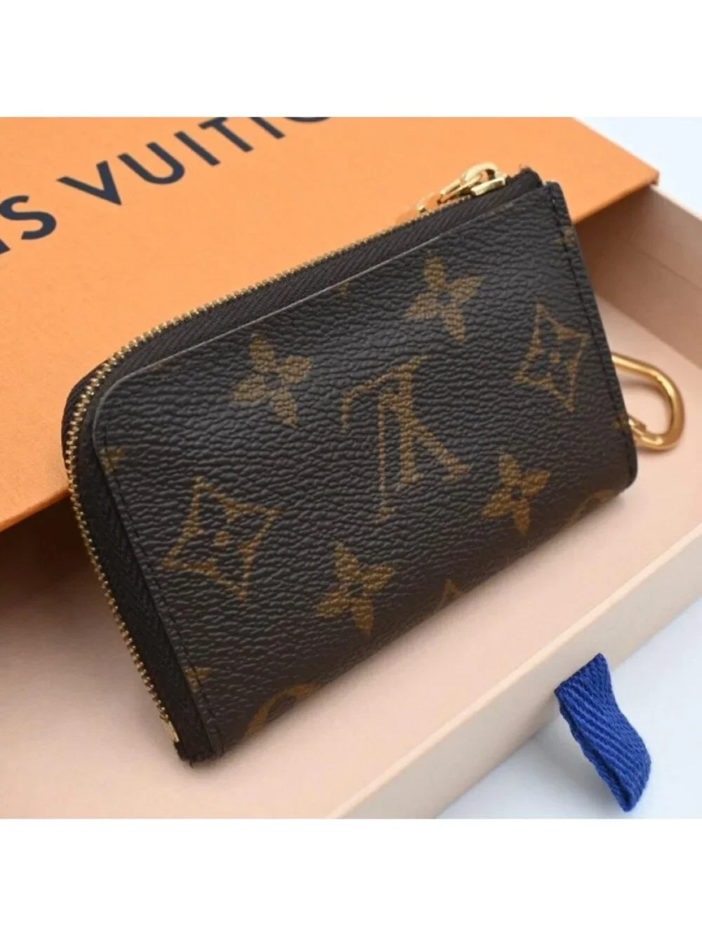 Louis Vuitton Monogram Porte Cles Noah Coin Case Key Brown